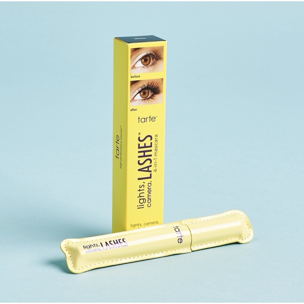 Tarte lights, camera, LASHES 4 in 1 mascara NIB full size 0.24oz black